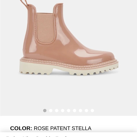 Dolce Vita ‘Stormy’ Rose Patent Boots NWT 6 - Picture 2 of 10